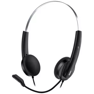 GENIUS Kopfhörer HS-220U/ USB/ schwarz-silber