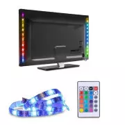 Solight LED RGB Streifen für TV, 2x 50cm, USB, Schalter, Fernbedienung