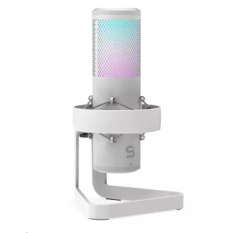 SPC Gear Mikrofon AXIS Streaming-Mikrofon Onyx Weiß USB