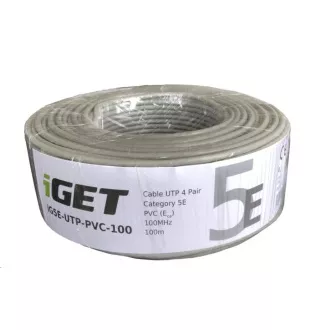 iGet CAT5E UTP PVC Eca Netzwerkkabel 100m/Rolle