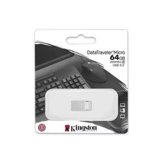 Kingston 64GB DataTraveler Micro 200MB/s Metall USB 3.2 Gen 1