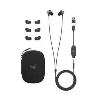 Logitech Zone Wired Earbuds Teams, graphit Logitech Zone Wired Earbuds Teams, graphit