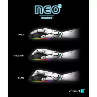 CONNECT IT NEO 2 Gaming-Maus SW, 7200 DPI, schwarz CONNECT IT NEO 2 Gaming-Maus SW, 7200 DPI, schwarz