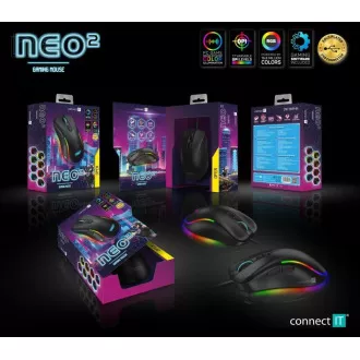 CONNECT IT NEO 2 Gaming-Maus SW, 7200 DPI, schwarz CONNECT IT NEO 2 Gaming-Maus SW, 7200 DPI, schwarz