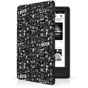 CONNECT IT Hülle für Amazon Kindle 2021 (11. Generation), DOODLE schwarz