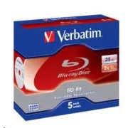 VERBATIM BD-RE (5er-Pack) Blu-Ray / Jewel / 2x / 25GB