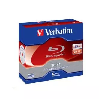 VERBATIM BD-RE (5er-Pack) Blu-Ray / Jewel / 2x / 25GB