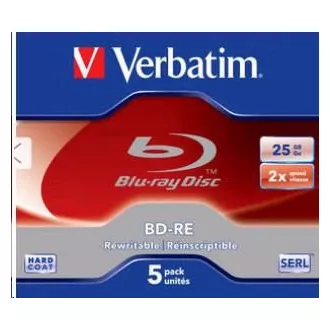 VERBATIM BD-RE (5er-Pack) Blu-Ray / Jewel / 2x / 25GB