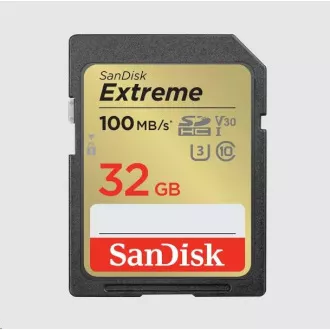 SanDisk SDHC-Karte 32GB Extreme (100 MB/s Klasse 10, UHS-I U3 V30)