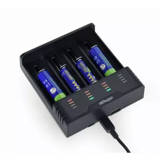 GEMBIRD Batterieladegerät BC-USB-02, 4 Stück, Ni-MH   Li-Ion