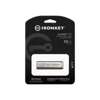 Kingston 32GB IKLP50 IronKey Locker  50 AES USB, mit 256bit Verschlüsselung