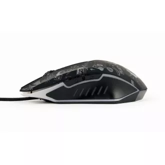 GEMBIRD Maus MUS-6B-GRAFIX-01, schwarz mit Grafikdruck, USB