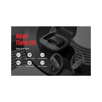 MPOW Flame Lite - Bluetooth-Sportkopfhörer, schwarz