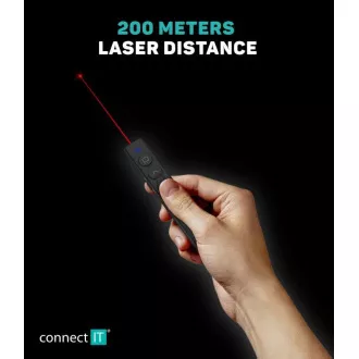 CONNECT IT Laserpointer wiederaufladbar, schwarz