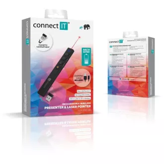 CONNECT IT Laserpointer wiederaufladbar, schwarz