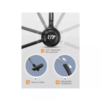 MPOW 323 Business-Headset - schwarz