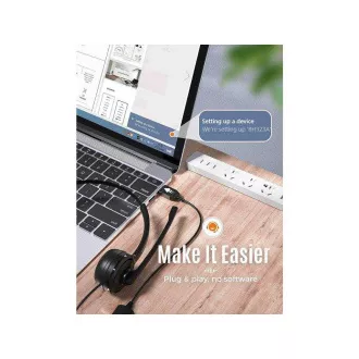 MPOW 323 Business-Headset - schwarz