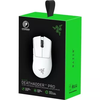 RAZER Maus DeathAdder V3 Pro, optisch, kabellos, weiß