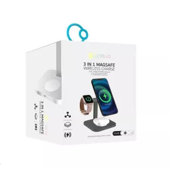 COTEetCI MagSafe 3in1 AirPods/iPhone/Apple Watch Ständer und Ladestation WS-36, grau COTEetCI MagSafe 3in1 AirPods/iPhone/Apple Watch Ständer und Ladestation WS-36, grau