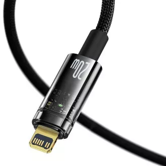 Baseus Explorer Serie USB-C/Lightning Datenkabel mit Smart Shutdown 20 W 2m Schwarz