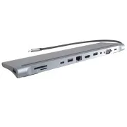 PremiumCord MST USB-C Full Size Docking Station geeignet für Laptop