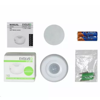 EVOLVEO PIR, intelligenter drahtloser WiFi-Decken-Bewegungssensor 360° PIR EVOLVEO PIR, intelligenter drahtloser WiFi-Decken-Bewegungssensor 360° PIR