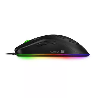 CONNECT IT BATTLE AIR 2 professionelle optische Gaming-Maus   SW, 12800 DPI, schwarz