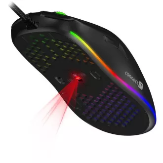 CONNECT IT BATTLE AIR 2 professionelle optische Gaming-Maus   SW, 12800 DPI, schwarz