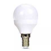 Solight LED-Glühbirne, Miniglobe, 6W, E14, 3000K, 510lm, weiß