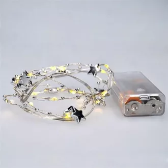 Solight LED Kette mit Dekorationen, 20LED Kette, 1m, 2x AA, IP20