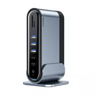 Baseus 17in1 3-Bildschirm-Projektionsdock mit USB-C-Anschluss (CN EU UK-Buchsenadapter), grau Baseus 17in1 3-Bildschirm-Projektionsdock mit USB-C-Anschluss (CN EU UK-Buchsenadapter), grau