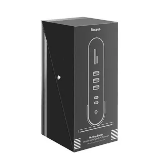 Baseus 17in1 3-Bildschirm-Projektionsdock mit USB-C-Anschluss (CN EU UK-Buchsenadapter), grau Baseus 17in1 3-Bildschirm-Projektionsdock mit USB-C-Anschluss (CN EU UK-Buchsenadapter), grau