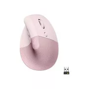 Logitech Lift Vertikale Ergonomische Maus für Unternehmen, Rosa