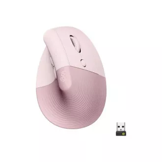 Logitech Lift Vertikale Ergonomische Maus für Unternehmen, Rosa