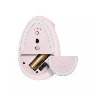 Logitech Lift Vertikale Ergonomische Maus für Unternehmen, Rosa