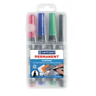 Marker Centropen 8576/4 permanent 4 Farben Keilspitze 1-4,6mm Marker Centropen 8576/4 permanent 4 Farben Keilspitze 1-4,6mm