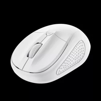 TRUST Mouse PRIMO WIRELESS MOUSE MATT WHITE, USB, kabellos