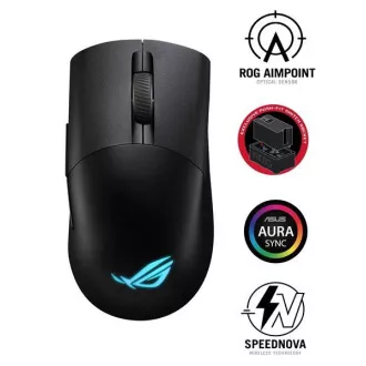 ASUS Maus ROG KERIS WIRELESS AIMPOINT (P709), RGB, Bluetooth, schwarz