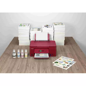 Canon PIXMA Drucker Red G3470 RED (nachfüllbare Tintenpatronen) - MF (Drucken, Kopieren, Scannen), USB, Wi-Fi - A4/11min.