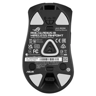ASUS Maus ROG GLADIUS III Wireless Aimpoint Schwarz, RGB, Bluetooth ASUS Maus ROG GLADIUS III Wireless Aimpoint Schwarz, RGB, Bluetooth
