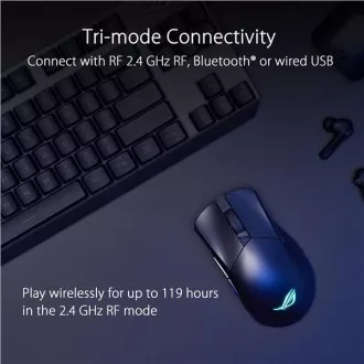 ASUS Maus ROG GLADIUS III Wireless Aimpoint Schwarz, RGB, Bluetooth ASUS Maus ROG GLADIUS III Wireless Aimpoint Schwarz, RGB, Bluetooth