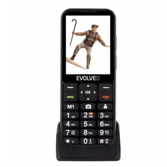 EVOLVEO EasyPhone LT, Mobiltelefon für Senioren mit Ladestation, schwarz - Gebraucht EVOLVEO EasyPhone LT, Mobiltelefon für Senioren mit Ladestation, schwarz - Gebraucht