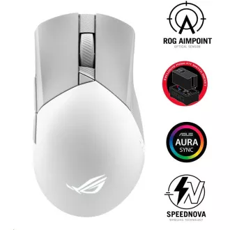 ASUS-Maus ROG GLADIUS III Wireless Aimpoint Weiß (P711), RGB, Bluetooth, Weiß