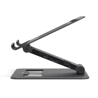 PORT Dockingstation mit Laptop-Halterung für bis zu 7 Peripheriegeräte über USB-C, schwarz PORT Dockingstation mit Laptop-Halterung für bis zu 7 Peripheriegeräte über USB-C, schwarz