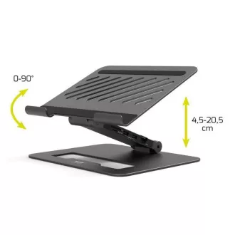PORT Dockingstation mit Laptop-Halterung für bis zu 7 Peripheriegeräte über USB-C, schwarz PORT Dockingstation mit Laptop-Halterung für bis zu 7 Peripheriegeräte über USB-C, schwarz