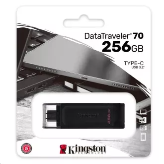 Kingston Flash Drive 256GB DataTraveler DT70 (USB-C)