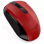 GENIUS Maus NX-8008S/ 1200 dpi/ kabellos/ geräuschlos/ BlueEye-Sensor/ rot