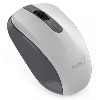 GENIUS Maus NX-8008S/ 1200 dpi/ kabellos/ geräuschlos/ BlueEye-Sensor/ weiß/ grau
