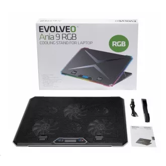 EVOLVEO Ania 9 RGB, verstellbarer Laptop-Ständer