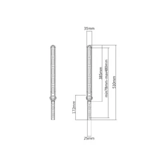 Zusätzliche Soundbar-Halterung für TV-Halterungen Fiber Mounts M9C12